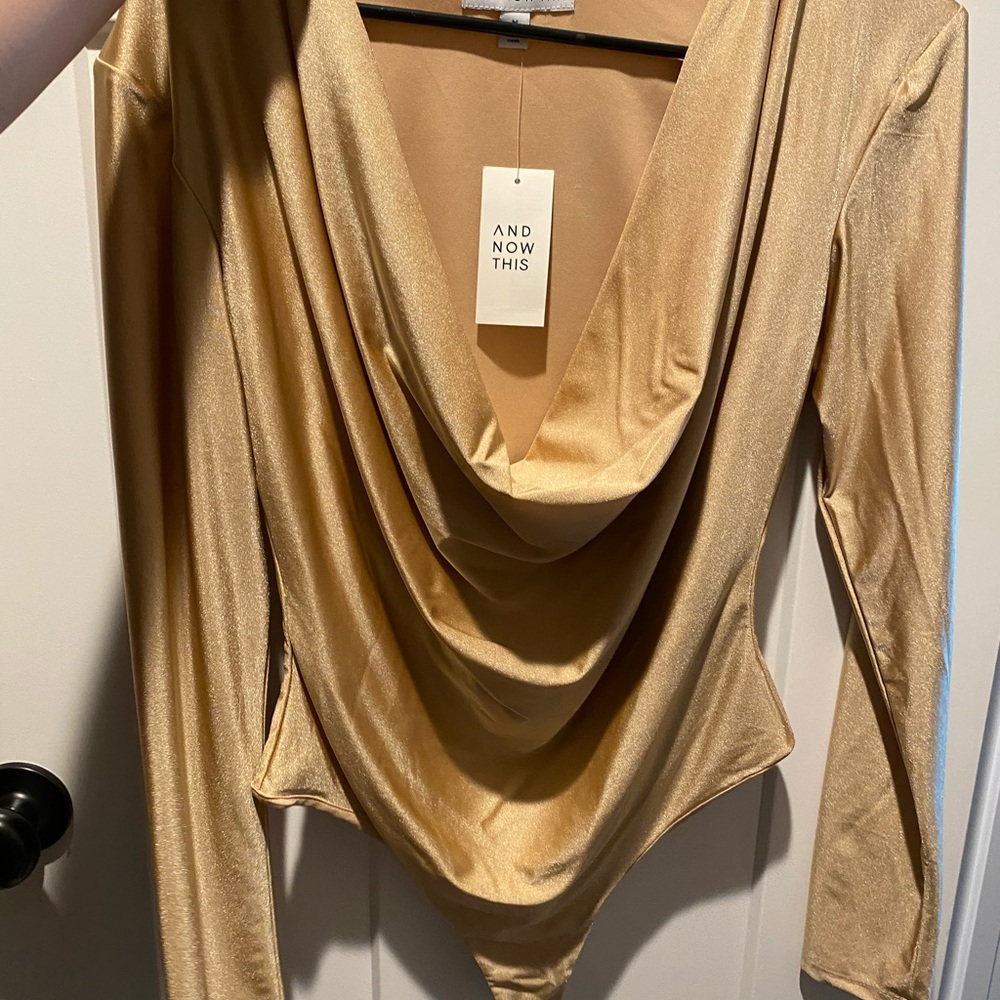 Gold bodysuit
